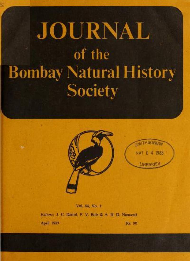 Journal Of The Bombay Natural History Society