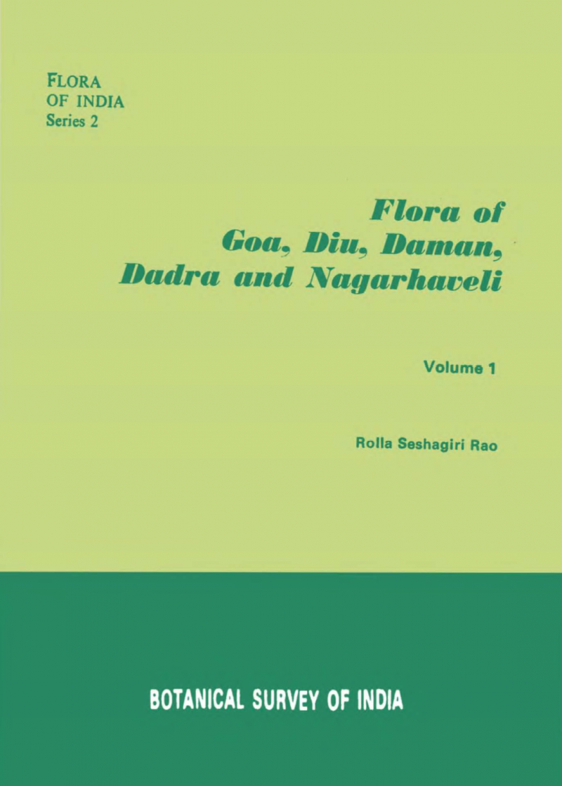 Flora Of Goa, Diu, Daman, Dadra & Nagar Haveli, Vol. 1