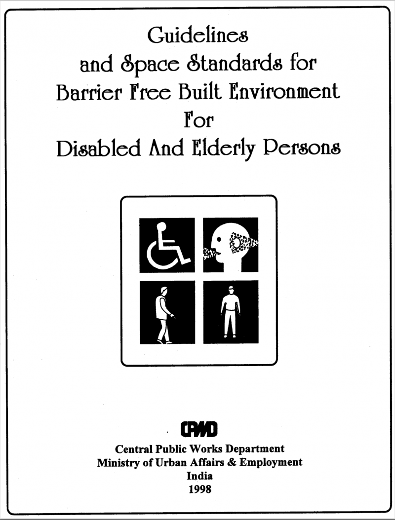 Guidelines And Space Standards For Disabled And Elderly Persons
