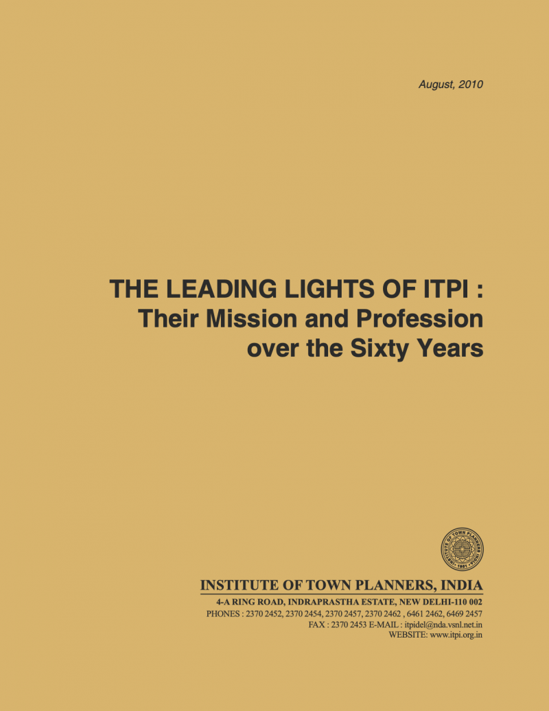 The Leading Lights Of Itpi: Their Mission And Profession Over The 60 Years